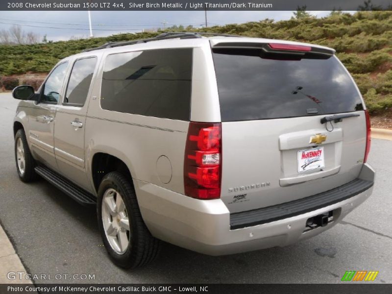 Silver Birch Metallic / Light Titanium/Dark Titanium 2008 Chevrolet Suburban 1500 LTZ 4x4