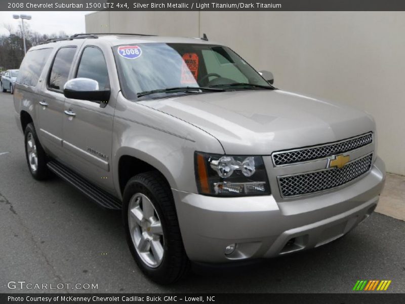 Silver Birch Metallic / Light Titanium/Dark Titanium 2008 Chevrolet Suburban 1500 LTZ 4x4