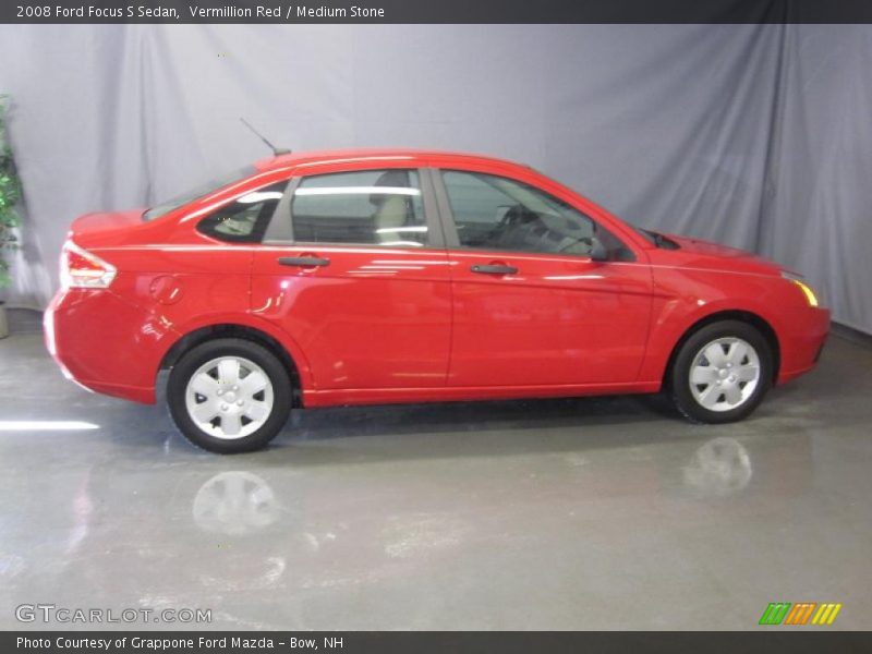 Vermillion Red / Medium Stone 2008 Ford Focus S Sedan