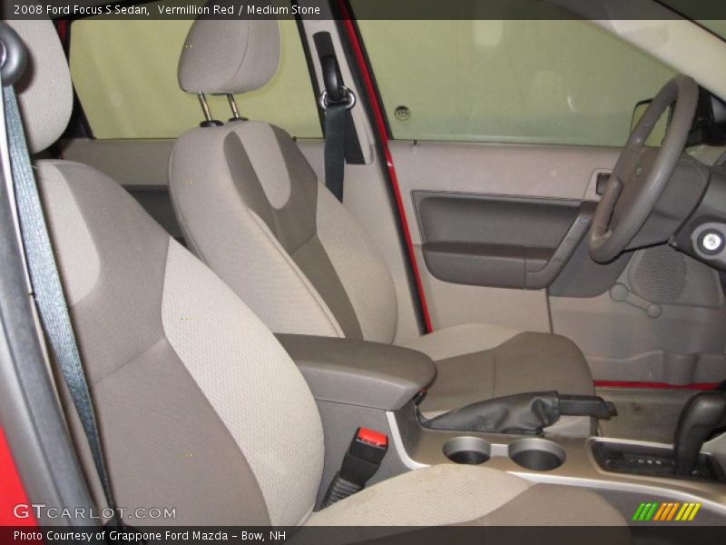 Vermillion Red / Medium Stone 2008 Ford Focus S Sedan