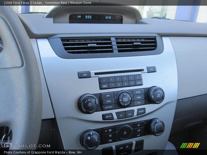 Vermillion Red / Medium Stone 2008 Ford Focus S Sedan