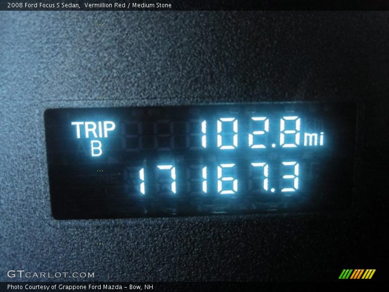 Vermillion Red / Medium Stone 2008 Ford Focus S Sedan