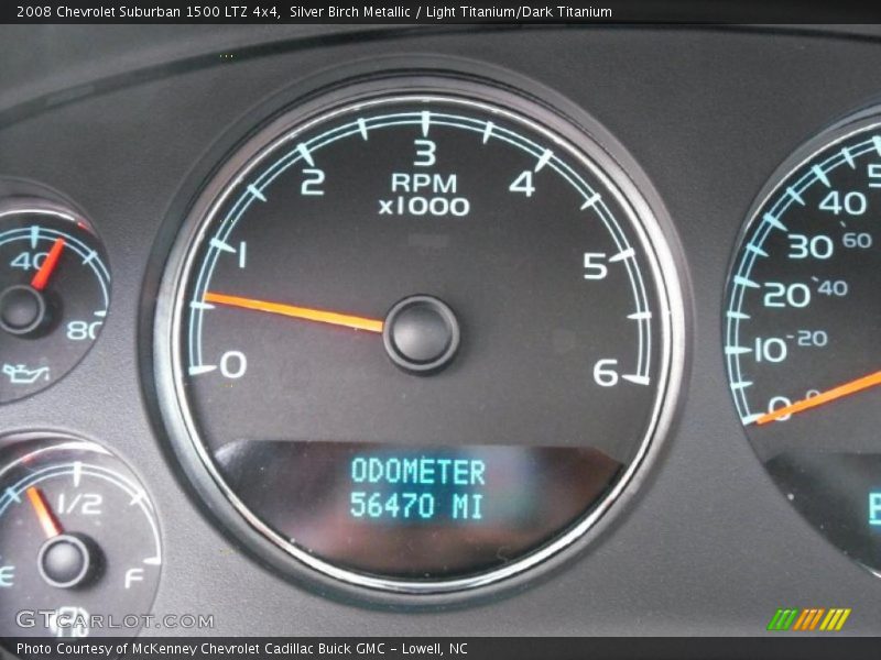 Silver Birch Metallic / Light Titanium/Dark Titanium 2008 Chevrolet Suburban 1500 LTZ 4x4