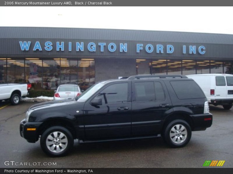 Black / Charcoal Black 2006 Mercury Mountaineer Luxury AWD