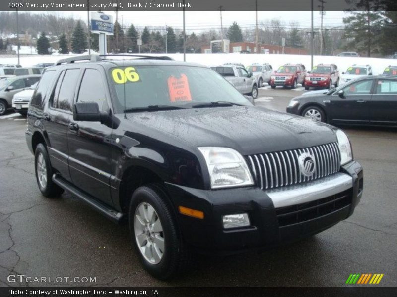 Black / Charcoal Black 2006 Mercury Mountaineer Luxury AWD