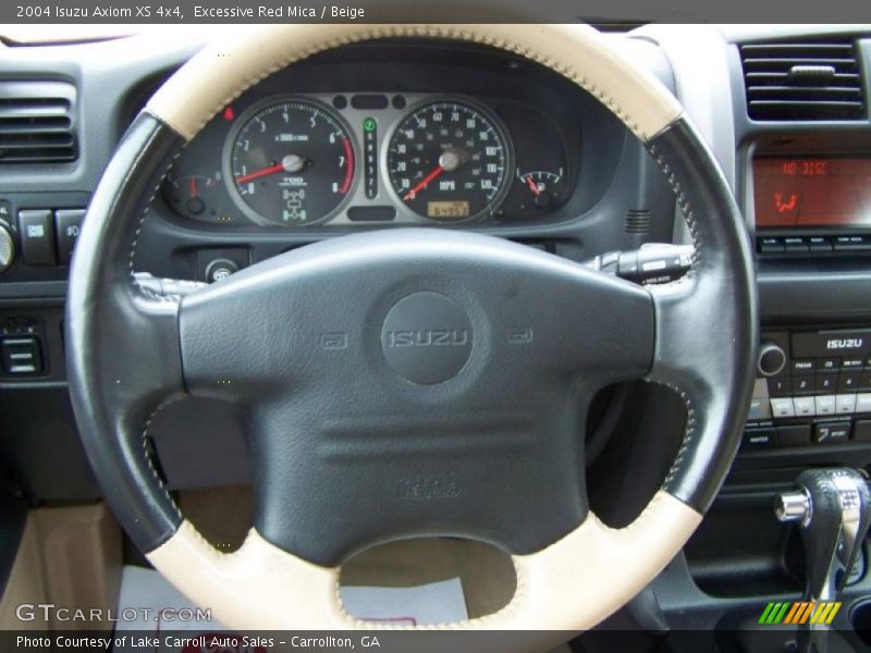 Excessive Red Mica / Beige 2004 Isuzu Axiom XS 4x4