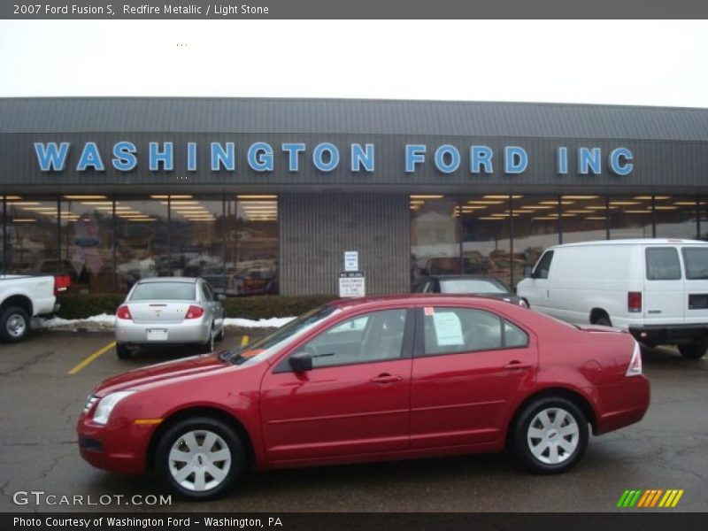 Redfire Metallic / Light Stone 2007 Ford Fusion S