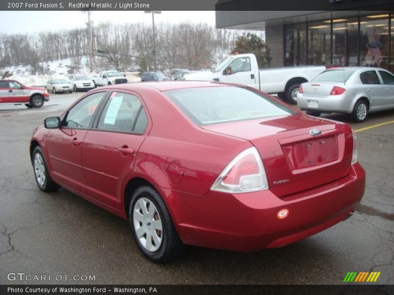 Redfire Metallic / Light Stone 2007 Ford Fusion S