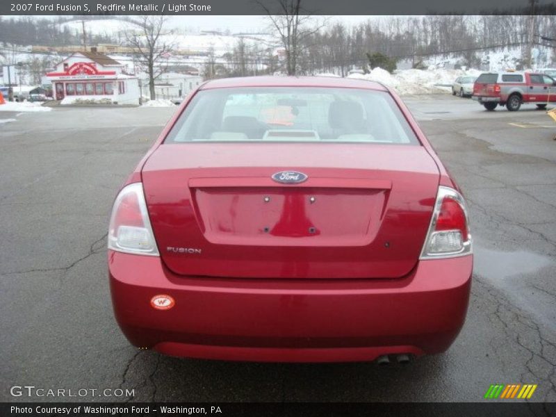 Redfire Metallic / Light Stone 2007 Ford Fusion S