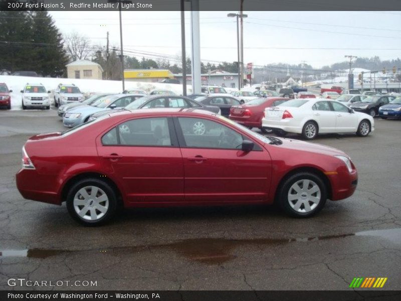Redfire Metallic / Light Stone 2007 Ford Fusion S