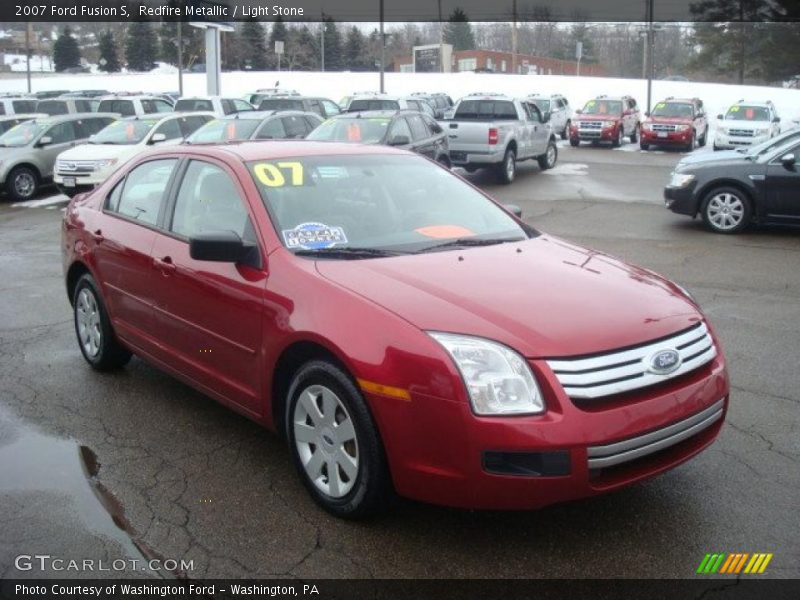Redfire Metallic / Light Stone 2007 Ford Fusion S