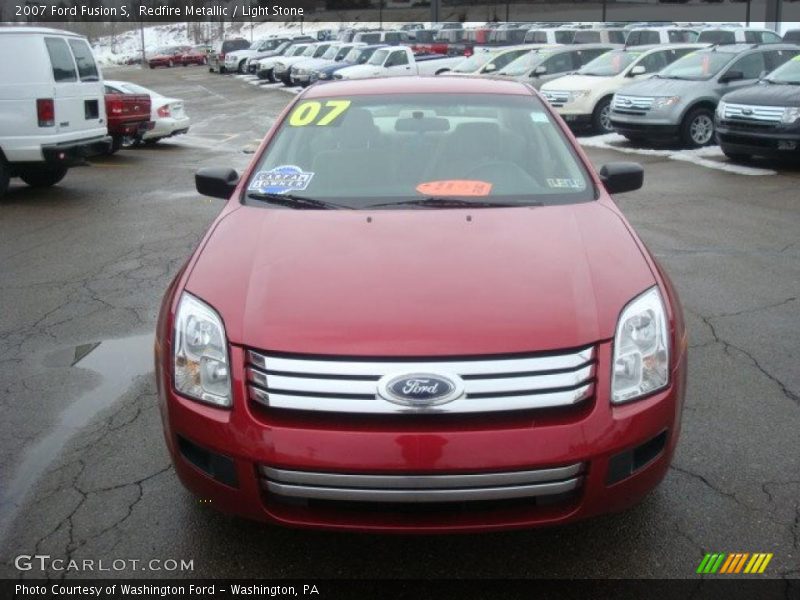 Redfire Metallic / Light Stone 2007 Ford Fusion S