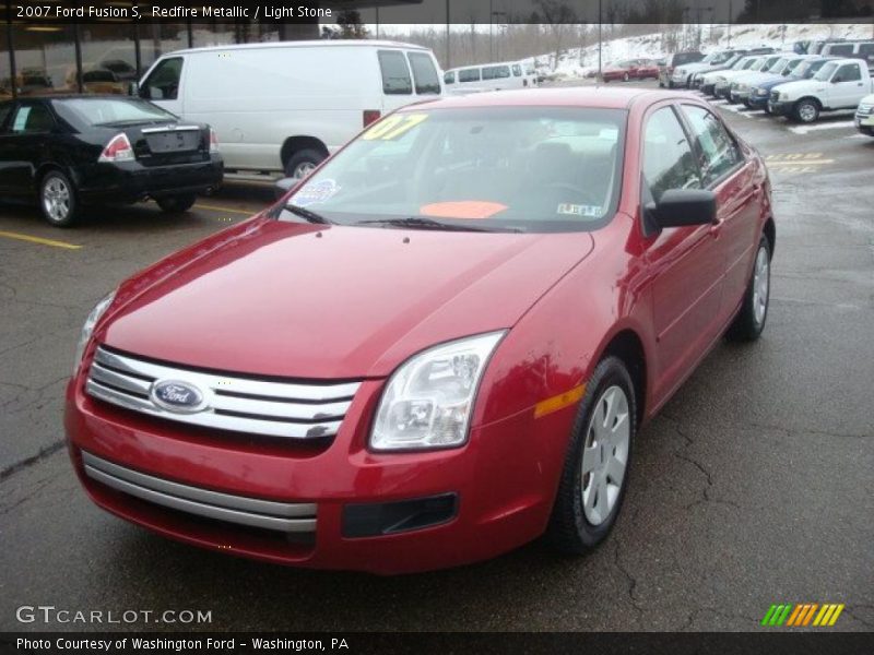 Redfire Metallic / Light Stone 2007 Ford Fusion S