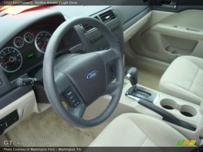 Redfire Metallic / Light Stone 2007 Ford Fusion S