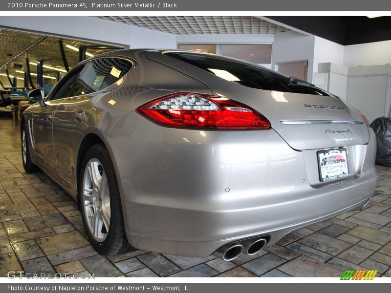 Platinum Silver Metallic / Black 2010 Porsche Panamera 4S