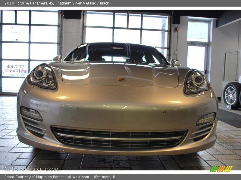 Platinum Silver Metallic / Black 2010 Porsche Panamera 4S