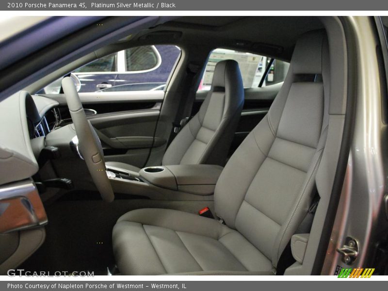Platinum Silver Metallic / Black 2010 Porsche Panamera 4S