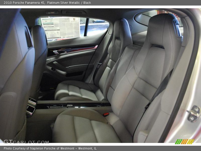 Platinum Silver Metallic / Black 2010 Porsche Panamera 4S