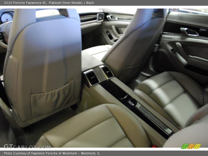 Platinum Silver Metallic / Black 2010 Porsche Panamera 4S