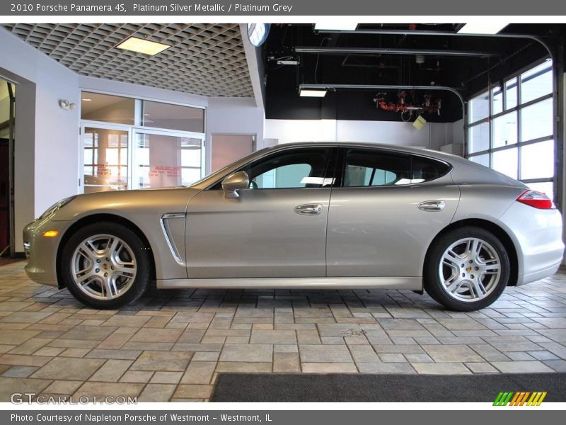 Platinum Silver Metallic / Platinum Grey 2010 Porsche Panamera 4S