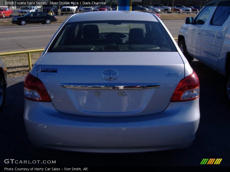 Silver Streak Mica / Dark Charcoal 2008 Toyota Yaris Sedan