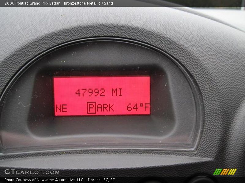 Bronzestone Metallic / Sand 2006 Pontiac Grand Prix Sedan