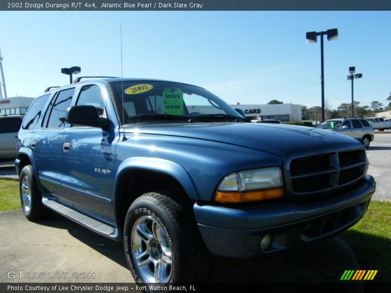 Atlantic Blue Pearl / Dark Slate Gray 2002 Dodge Durango R/T 4x4