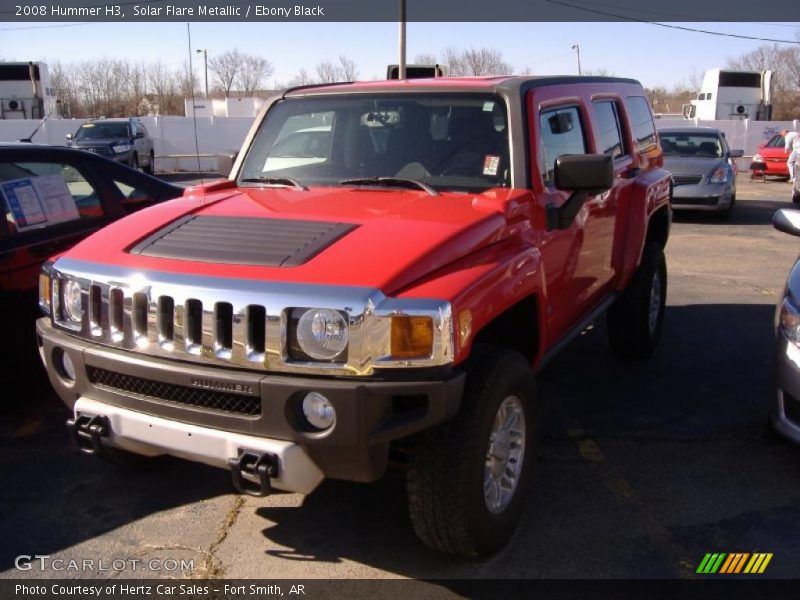 Solar Flare Metallic / Ebony Black 2008 Hummer H3