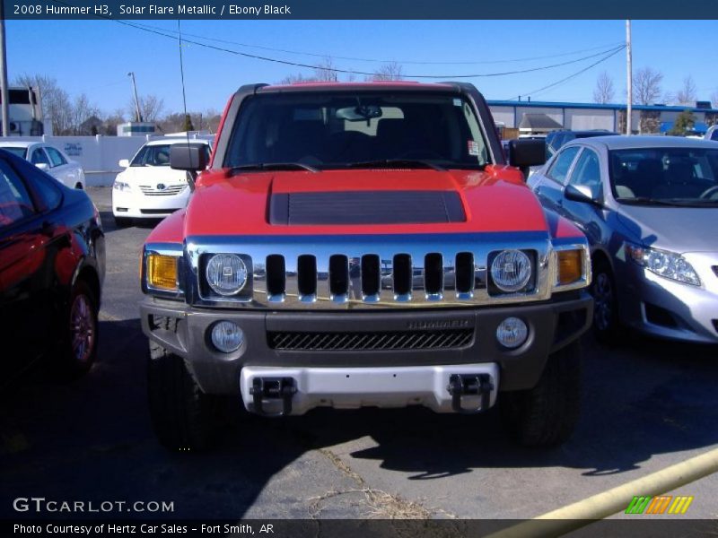 Solar Flare Metallic / Ebony Black 2008 Hummer H3