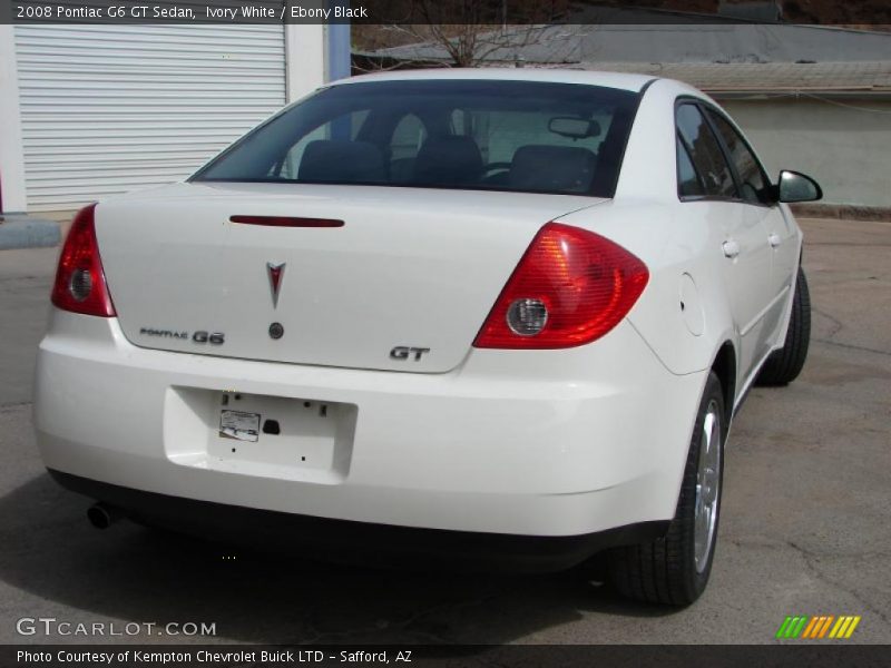 Ivory White / Ebony Black 2008 Pontiac G6 GT Sedan