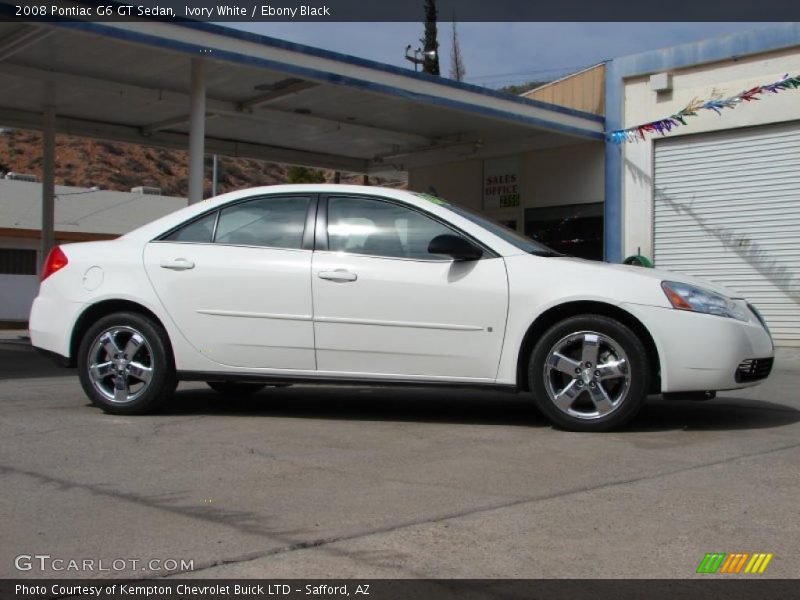 Ivory White / Ebony Black 2008 Pontiac G6 GT Sedan