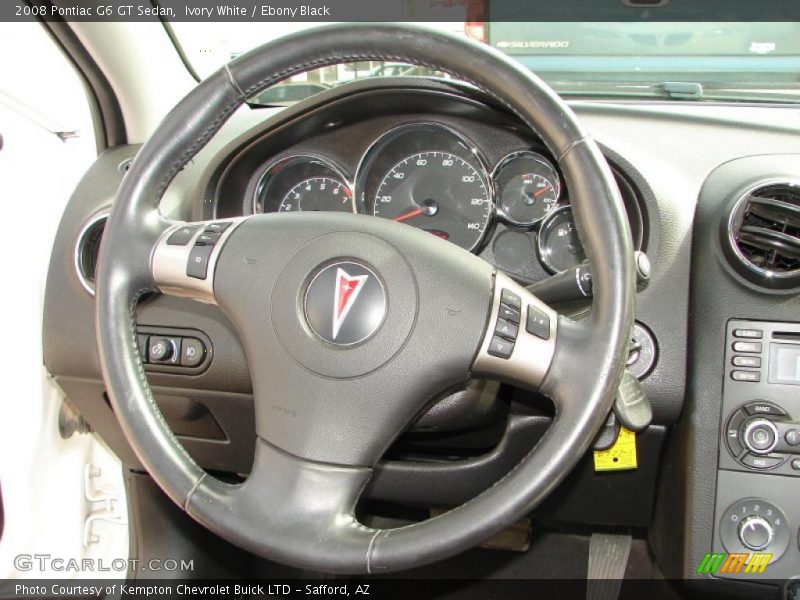 Ivory White / Ebony Black 2008 Pontiac G6 GT Sedan