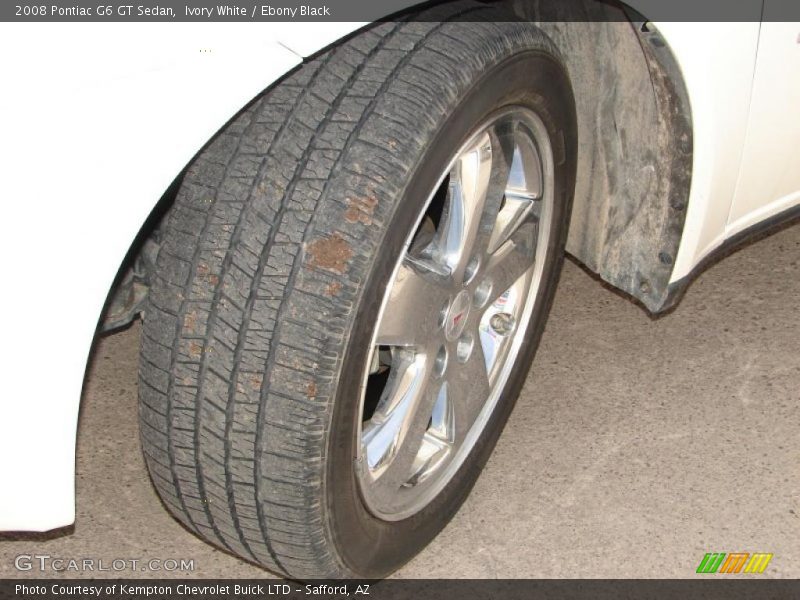 Ivory White / Ebony Black 2008 Pontiac G6 GT Sedan