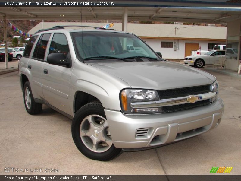Silverstone Metallic / Light Gray 2007 Chevrolet TrailBlazer LS