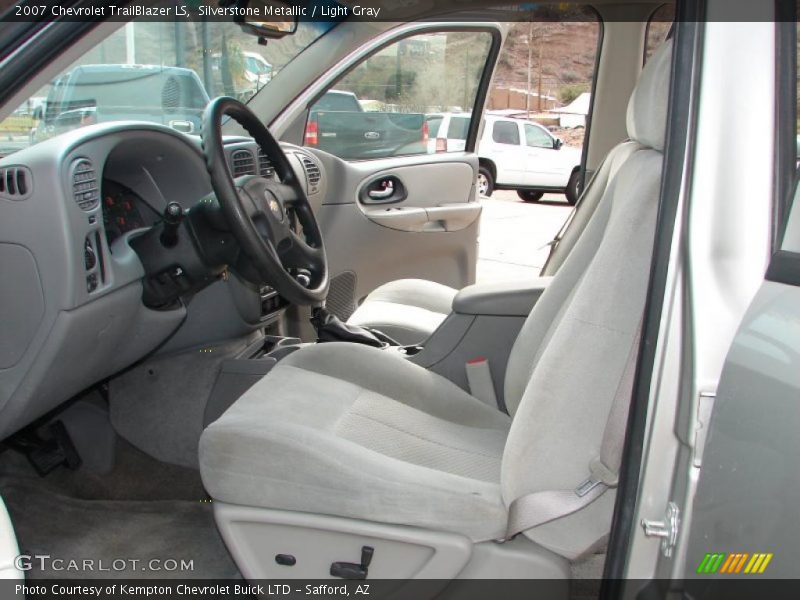 Silverstone Metallic / Light Gray 2007 Chevrolet TrailBlazer LS