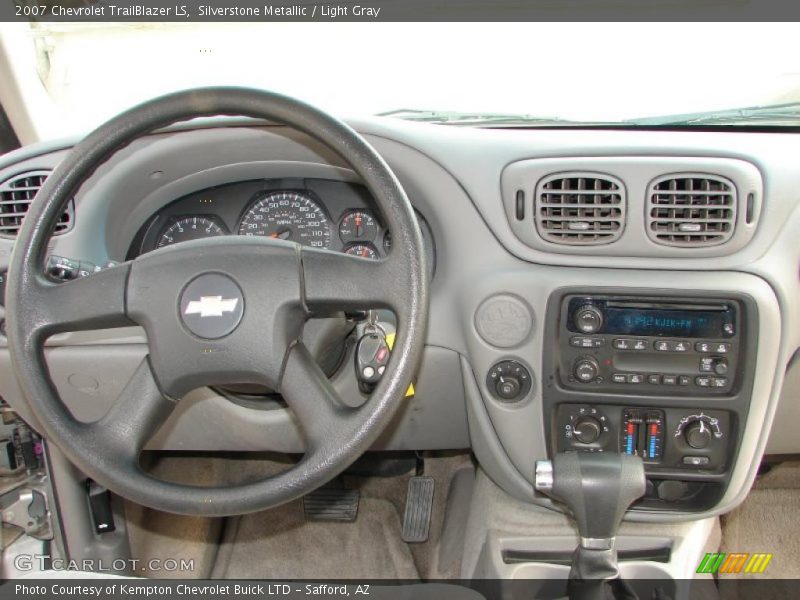Silverstone Metallic / Light Gray 2007 Chevrolet TrailBlazer LS