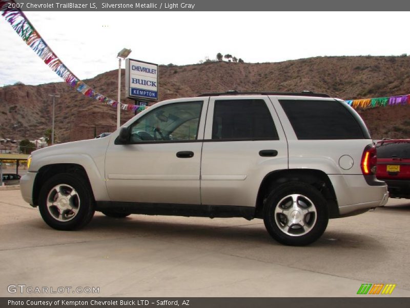 Silverstone Metallic / Light Gray 2007 Chevrolet TrailBlazer LS