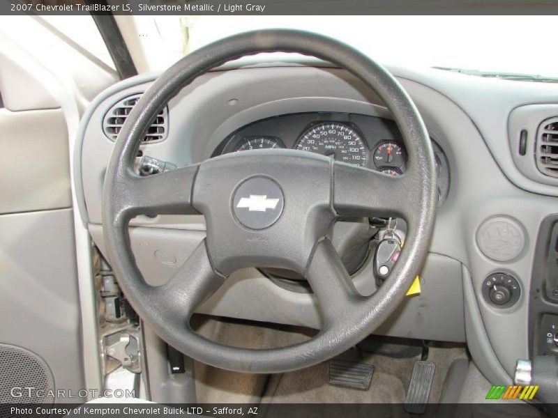 Silverstone Metallic / Light Gray 2007 Chevrolet TrailBlazer LS