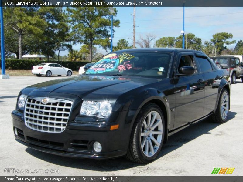 Brilliant Black Crystal Pearl / Dark Slate Gray/Light Graystone 2006 Chrysler 300 C SRT8
