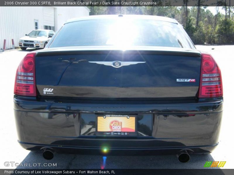 Brilliant Black Crystal Pearl / Dark Slate Gray/Light Graystone 2006 Chrysler 300 C SRT8