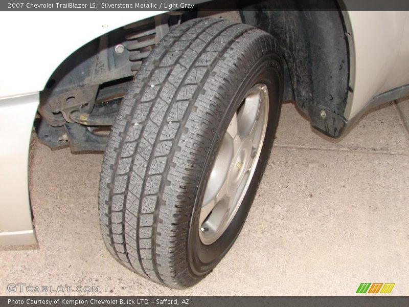Silverstone Metallic / Light Gray 2007 Chevrolet TrailBlazer LS
