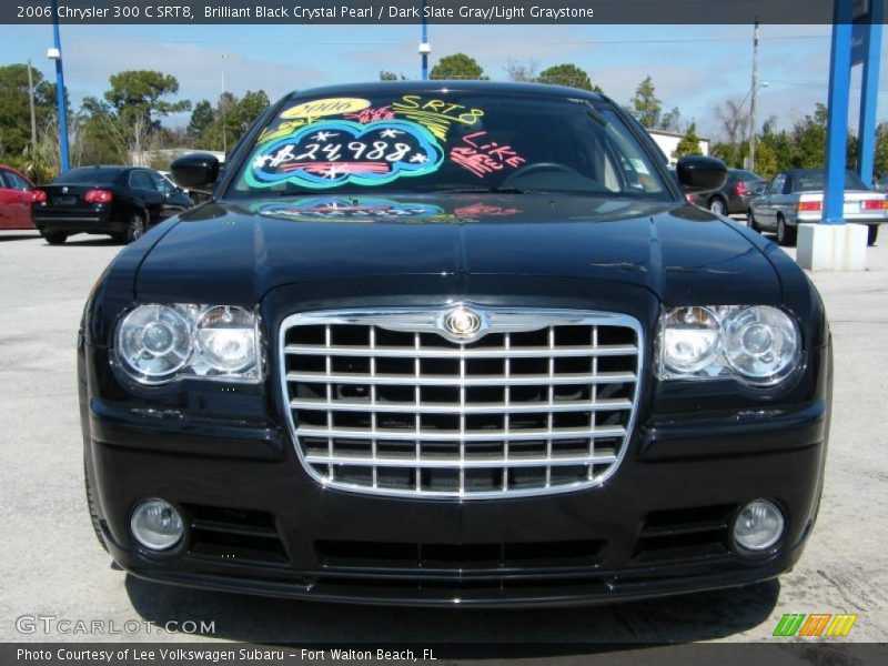Brilliant Black Crystal Pearl / Dark Slate Gray/Light Graystone 2006 Chrysler 300 C SRT8