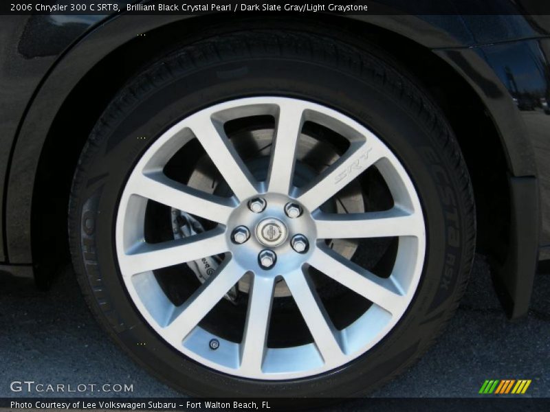 Brilliant Black Crystal Pearl / Dark Slate Gray/Light Graystone 2006 Chrysler 300 C SRT8