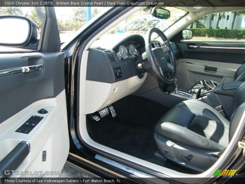 Brilliant Black Crystal Pearl / Dark Slate Gray/Light Graystone 2006 Chrysler 300 C SRT8