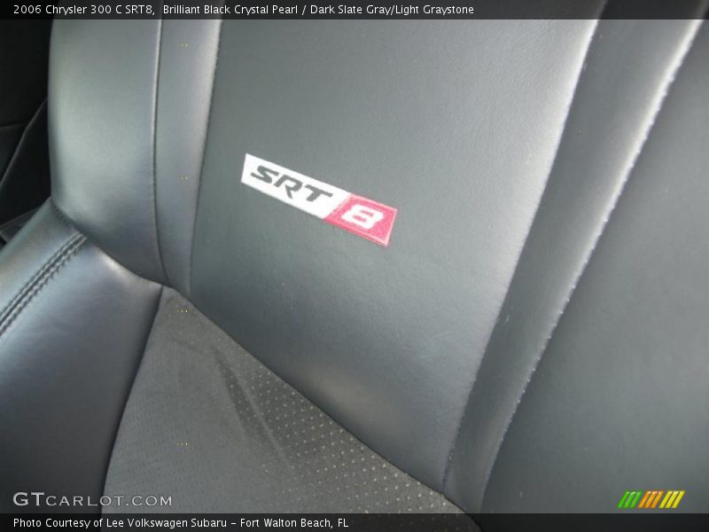 Brilliant Black Crystal Pearl / Dark Slate Gray/Light Graystone 2006 Chrysler 300 C SRT8