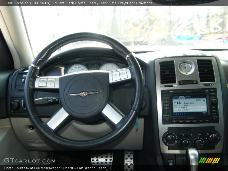 Brilliant Black Crystal Pearl / Dark Slate Gray/Light Graystone 2006 Chrysler 300 C SRT8
