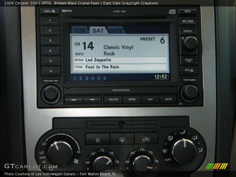 Brilliant Black Crystal Pearl / Dark Slate Gray/Light Graystone 2006 Chrysler 300 C SRT8