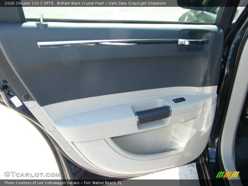 Brilliant Black Crystal Pearl / Dark Slate Gray/Light Graystone 2006 Chrysler 300 C SRT8