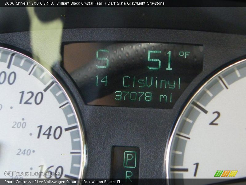Brilliant Black Crystal Pearl / Dark Slate Gray/Light Graystone 2006 Chrysler 300 C SRT8