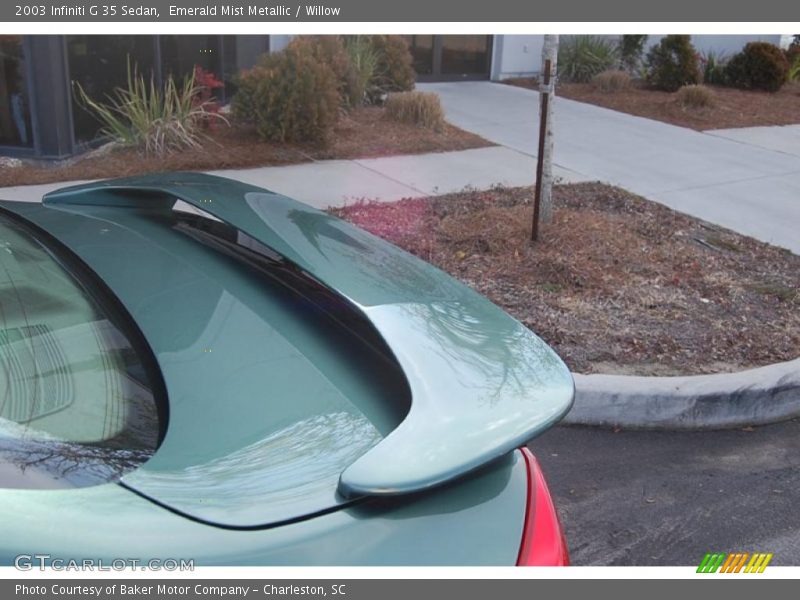 Emerald Mist Metallic / Willow 2003 Infiniti G 35 Sedan